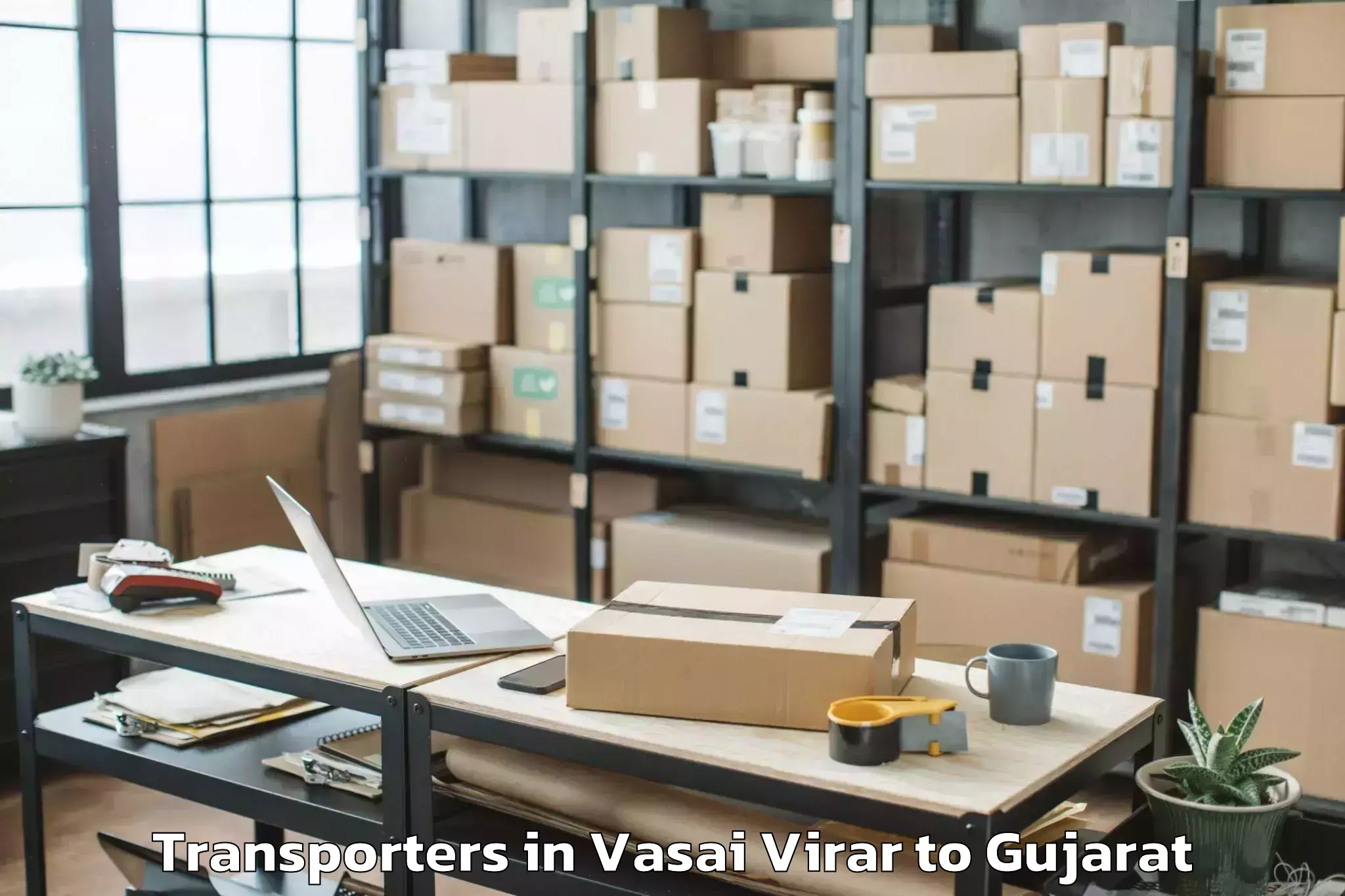 Book Vasai Virar to Dohad Transporters Online